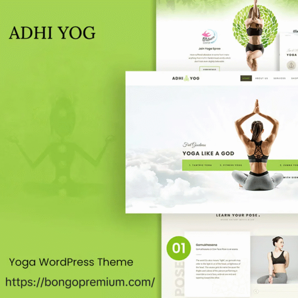 Adhi Yoga – WordPress Theme for Health & Wellness