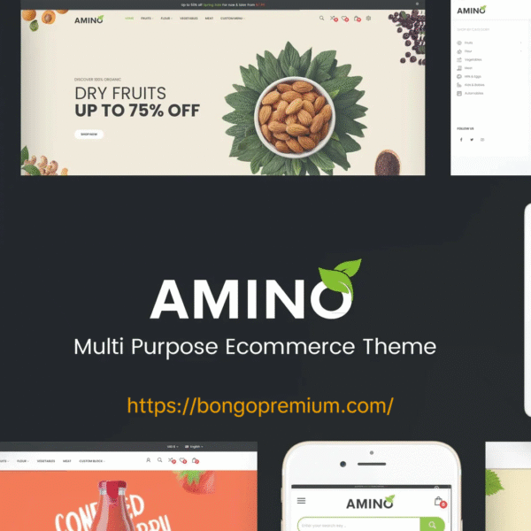 Amino – WordPress Theme for Organic & Food Websites